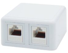 ΠΡΙΖΑ ΔΙΚΤΥΟΥ ΕΠΙΤΟΙΧΗ 2P ME KEYSTONE JACK CAT 6 ΜΕ UL SUT