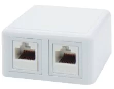 ΠΡΙΖΑ ΔΙΚΤΥΟΥ ΕΠΙΤΟΙΧΗ 2P ME KEYSTONE JACK CAT 6 ΜΕ UL SUT