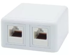 ΠΡΙΖΑ ΔΙΚΤΥΟΥ ΕΠΙΤΟΙΧΗ 2P ME KEYSTONE JACK CAT 6 ΜΕ UL SUT 1