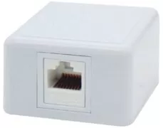 ΠΡΙΖΑ ΔΙΚΤΥΟΥ ΕΠΙΤΟΙΧΗ 1P ME KEYSTONE JACK CAT 6A SUT 1