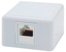 ΠΡΙΖΑ ΔΙΚΤΥΟΥ ΕΠΙΤΟΙΧΗ 1P ME KEYSTONE JACK CAT 6A ΜΕ UL SUT