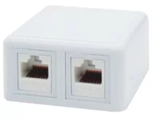 ΠΡΙΖΑ ΔΙΚΤΥΟΥ ΕΠΙΤΟΙΧΗ 2P ME KEYSTONE JACK CAT 6A ΜΕ UL SUT