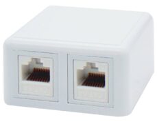 ΠΡΙΖΑ ΔΙΚΤΥΟΥ ΕΠΙΤΟΙΧΗ 2P ME KEYSTONE JACK CAT 6A ΜΕ UL SUT