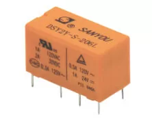RELAY SUBMINIATURE 2P 24V DC 1A DSY2Y G/SAN