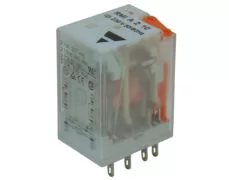 RELAY ΜΕΣΑΙΟ 2P 24V DC SOLDER ΜΕ LED RMI RGN