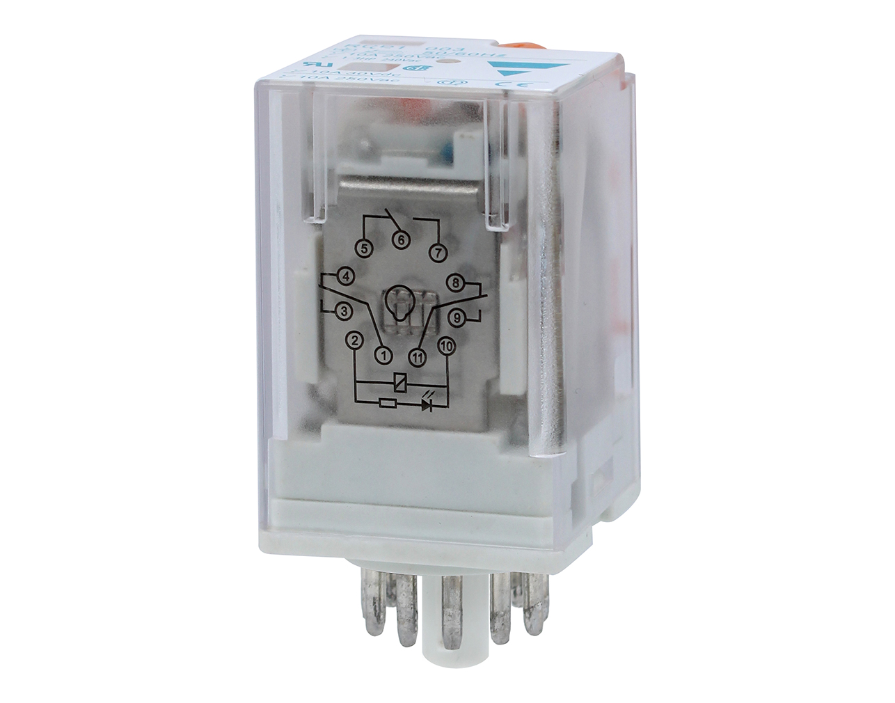 RELAY ΤΥΠΟΥ ΛΥΧΝΙΑΣ 11P 230V AC ΜΕ LED RCP RGN 3 RELAY ΤΥΠΟΥ ΛΥΧΝΙΑΣ 11P 230V AC ΜΕ LED RCP RGN