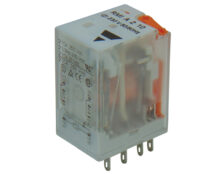 RELAY ΜΕΣΑΙΟ 2P 24V AC SOLDER ΜΕ LED RMI RGN