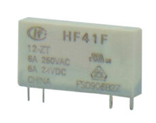 RELAY SLIM 1P 24V DC 6A 1C/O HF41F/24-ZT HONGFA