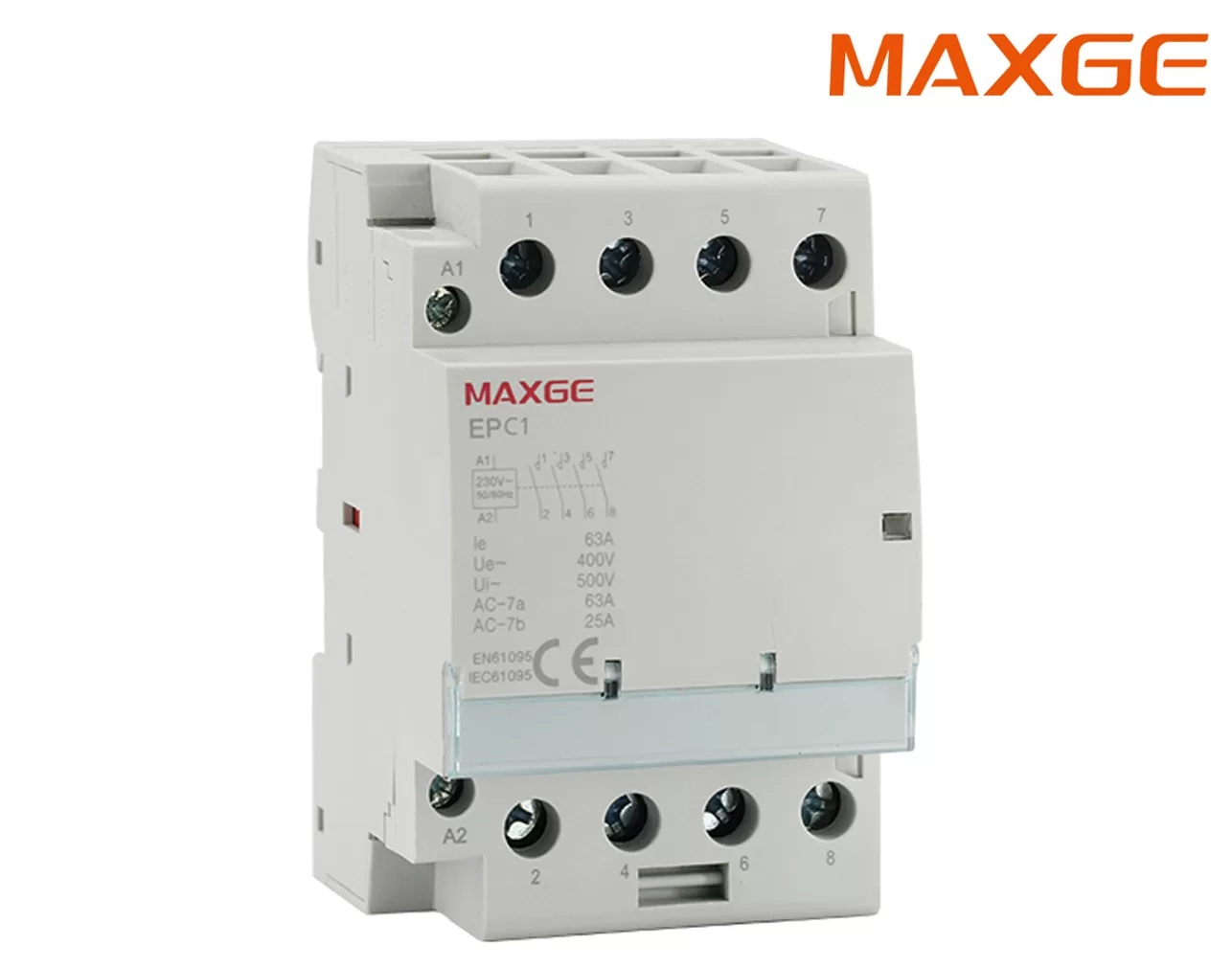 RELAY ΦΟΡΤΙΟΥ ΡΑΓΑΣ 4P 4NO 63A 240VAC EPC1 MAXGE 3 RELAY ΦΟΡΤΙΟΥ ΡΑΓΑΣ 4P 4NO 63A 240VAC EPC1 MAXGE
