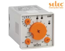 ΧΡΟΝΙΚΟ RELAY ΠΙΝΑΚΟΣ 11P 10 ΛΕΙΤΟΥΡΓΙΩΝ 2C/O 48X48 20-240VAC 55MF-P11 SELEC