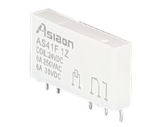 RELAY SLIM 1P 12V DC 6A 1C/O AS41F RGN 1 RELAY SLIM 1P 12V DC 6A 1C/O AS41F RGN