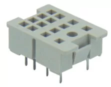 ΒΑΣΗ PCB 2P ΓΙΑ RELAY ΜΕΣΑΙΟ ΓΚΡΙ ZC15/2A FEM
