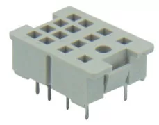 ΒΑΣΗ PCB 2P ΓΙΑ RELAY ΜΕΣΑΙΟ ΓΚΡΙ ZC15/2A FEM 1
