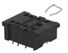 ΒΑΣΗ PCB 2P ΓΙΑ RELAY ΜΕΣΑΙΟ ΜΕ ΕΛΑΤΗΡΙΟ ΜΑΥΡΗ 18FF-2Z-A2 RGN