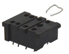 ΒΑΣΗ PCB 2P ΓΙΑ RELAY ΜΕΣΑΙΟ ΜΕ ΕΛΑΤΗΡΙΟ ΜΑΥΡΗ 18FF-2Z-A2 RGN 1