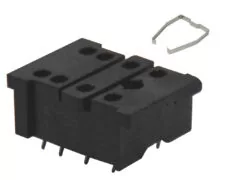 ΒΑΣΗ PCB 2P ΓΙΑ RELAY ΜΕΣΑΙΟ ΜΕ ΕΛΑΤΗΡΙΟ ΜΑΥΡΗ 18FF-2Z-A2 RGN 1