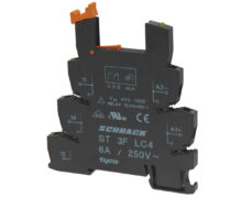 ΒΑΣΗ ΡΑΓΑΣ 1P ΓΙΑ RELAY SLIM ΜΑΥΡΗ ST3FLC4 TYC 1