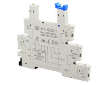 ΒΑΣΗ ΡΑΓΑΣ 1P ΓΙΑ RELAY SLIM HF41F ΓΚΡΙ 41F-1Z-C2-1 HONGFA