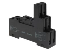 ΒΑΣΗ ΡΑΓΑΣ 2P ΓΙΑ RELAY MINI ΜΑΥΡΗ AS626 RGN