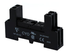 ΒΑΣΗ ΡΑΓΑΣ 2P ΓΙΑ RELAY MINI ΜΑΥΡΗ CSR-S50F2 (14F-2Z-C2) CYO 1