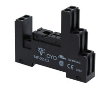 ΒΑΣΗ ΡΑΓΑΣ 2P ΓΙΑ RELAY MINI ΜΑΥΡΗ CSR-S50F3 (14F-2Z-C3) CYO