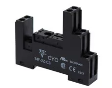 ΒΑΣΗ ΡΑΓΑΣ 2P ΓΙΑ RELAY MINI ΜΑΥΡΗ CSR-S50F3 (14F-2Z-C3) CYO 1