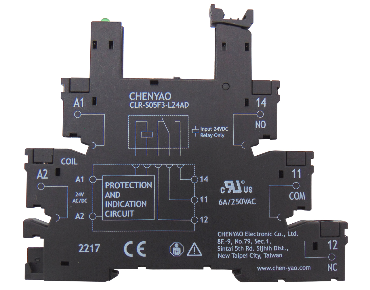 ΒΑΣΗ ΡΑΓΑΣ 1P ΓΙΑ RELAY SLIM ΜΑΥΡΗ CLR-S05F3-L24AD CYO 3 ΒΑΣΗ ΡΑΓΑΣ 1P ΓΙΑ RELAY SLIM ΜΑΥΡΗ CLR-S05F3-L24AD CYO