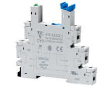 ΒΑΣΗ ΡΑΓΑΣ 1P ΓΙΑ RELAY SLIM 41F-1Z-C2-1-W CYO