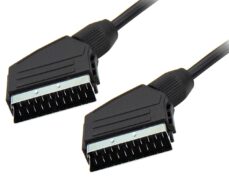 ΚΑΛΩΔΙΟ SCART ΣΕ SCART 3m CU OD8 ΜΑΥΡΟ CLB SC1003B SUT 1