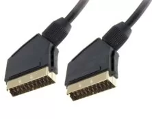 ΚΑΛΩΔΙΟ SCART ΣΕ SCART 1.5m CU OD8 ΕΠΙΧΡΥΣΟ ΜΑΥΡΟ CLB S-01N SUT