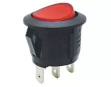 ΔΙΑΚΟΠΤΗΣ ROCKER Φ23 3P ΜΕ ΛΥΧΝΙΑ ON-OFF 10A/250V ΚΟΚΚΙΝΟΣ RK2-13C 1Χ1N B/R SOKEN