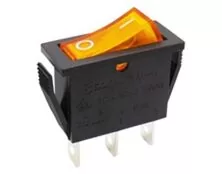 ΔΙΑΚΟΠΤΗΣ ROCKER ΜΕΣΑΙΟΣ 3P ΜΕ ΛΥΧΝΙΑ ON-OFF 16A/250V ΚΙΤΡΙΝΟΣ RK1-11 1X1N B/Y "0-" SOKEN