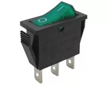 ΔΙΑΚΟΠΤΗΣ ROCKER ΜΕΣΑΙΟΣ 3P ΜΕ ΛΥΧΝΙΑ ON-OFF 16A/250V ΠΡΑΣΙΝΟΣ RK1-11 1X1N B/G "0-" SOKEN