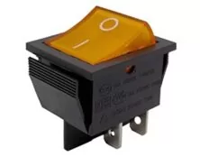 ΔΙΑΚΟΠΤΗΣ ROCKER ΜΕΓΑΛΟΣ 4P ΜΕ ΛΥΧΝΙΑ ΟΝ-OFF 16A/250V ΚΙΤΡΙΝΟΣ RK1-01 2X1N B/Y "0-" SOKEN