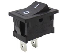 ΔΙΑΚΟΠΤΗΣ ROCKER MINI 2P ON-OFF 6A/250V ΜΑΥΡΟΣ RK2-16 EOL SOKEN