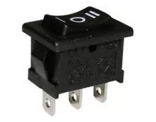 ΔΙΑΚΟΠΤΗΣ ROCKER MINI 3P ON-OFF-ON 6A/250V ΜΑΥΡΟΣ RL3-113 YNX/DIE