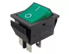 ΔΙΑΚΟΠΤΗΣ ROCKER ΜΕΓΑΛΟΣ 4P ΜΕ ΛΥΧΝΙΑ ΟΝ-OFF 16A/250V ΠΡΑΣΙΝΟΣ RK1-01 2Χ1N B/G"0-" SOKEN