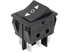 ΔΙΑΚΟΠΤΗΣ ROCKER ΜΕΓΑΛΟΣ 6P (ON)-OFF-ON 16A/250V PS8C-5 BEJ/DIE