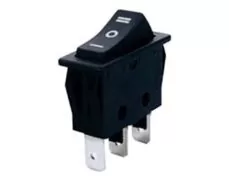 ΔΙΑΚΟΠΤΗΣ ROCKER ΜΕΣΑΙΟΣ 3P ON-OFF-ON 16A/250V RS-103 ΜΑΥΡΟΣ LZ 1