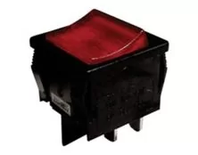 ΔΙΑΚΟΠΤΗΣ ROCKER ΜΕΓΑΛΟΣ 4P ΜΕ ΛΥΧΝΙΑ ON-OFF 6A/250V ΚΟΚΚΙΝΟΣ R13-33B-02 SCI