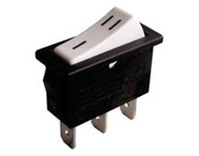 ΔΙΑΚΟΠΤΗΣ ROCKER ΜΕΣΑΙΟΣ 3P ON-ON 16A/250V ΛΕΥΚΟΣ RK1-15B 1X2 B/W"-=" SOKEN