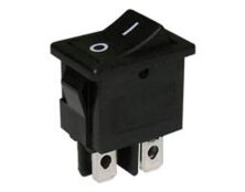 ΔΙΑΚΟΠΤΗΣ ROCKER MINI 4P ON-OFF 6A/250V ΜΑΥΡΟΣ RL3-421 YNX/DIE