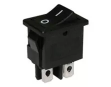 ΔΙΑΚΟΠΤΗΣ ROCKER MINI 4P ON-OFF 6A/250V ΜΑΥΡΟΣ RL3-421 YNX/DIE