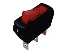ΔΙΑΚΟΠΤΗΣ ROCKER ΜΕΣΑΙΟΣ 3P ΜΕ ΛΥΧΝΙΑ ON-OFF 10A/250V ΚΟΚΚΙΝΟΣ R13-222B-01 SCI