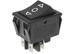ΔΙΑΚΟΠΤΗΣ ROCKER ΜΕΓΑΛΟΣ 4P (ON)-OFF 16A/250V ΜΑΥΡΟΣ RL2-321 YNX/DIE