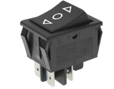 ΔΙΑΚΟΠΤΗΣ ROCKER ΜΕΓΑΛΟΣ 4P (ON)-OFF 16A/250V ΜΑΥΡΟΣ RL2-321 YNX/DIE 1