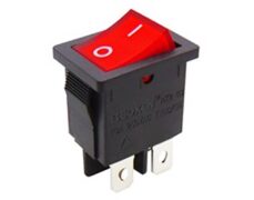 ΔΙΑΚΟΠΤΗΣ ROCKER MINI 4P ΜΕ ΛΥΧΝΙΑ ON-OFF 10A/250V ΚΟΚΚΙΝΟΣ RK2-03 2X1N B/R"0-" SOKEN 1