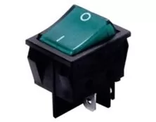 ΔΙΑΚΟΠΤΗΣ ROCKER ΜΕΓΑΛΟΣ 4P ΜΕ ΛΥΧΝΙΑ ON-OFF 16A/250V ΠΡΑΣΙΝΟΣ PS8C-5 BEJ