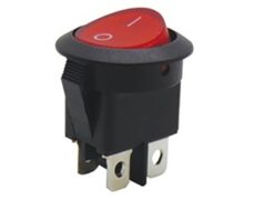 ΔΙΑΚΟΠΤΗΣ ROCKER Φ23 4P ΜΕ ΛΥΧΝΙΑ ON-OFF 16A/250V ΚΟΚΚΙΝΟΣ RK2-13D 2X1N B/R"0-" SOKEN