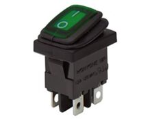 ΔΙΑΚΟΠΤΗΣ ROCKER MINI 4P ΜΕ ΛΥΧΝΙΑ ON-OFF 10A/250V IP65 ΠΡΑΣΙΝΟΣ WR6210 HNO